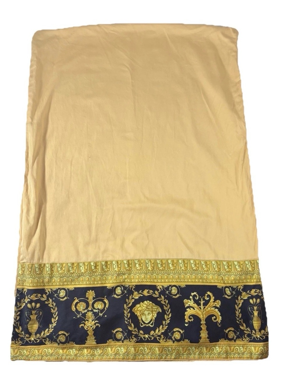 Versace  Gold and Black Baroque Border Pilloecase